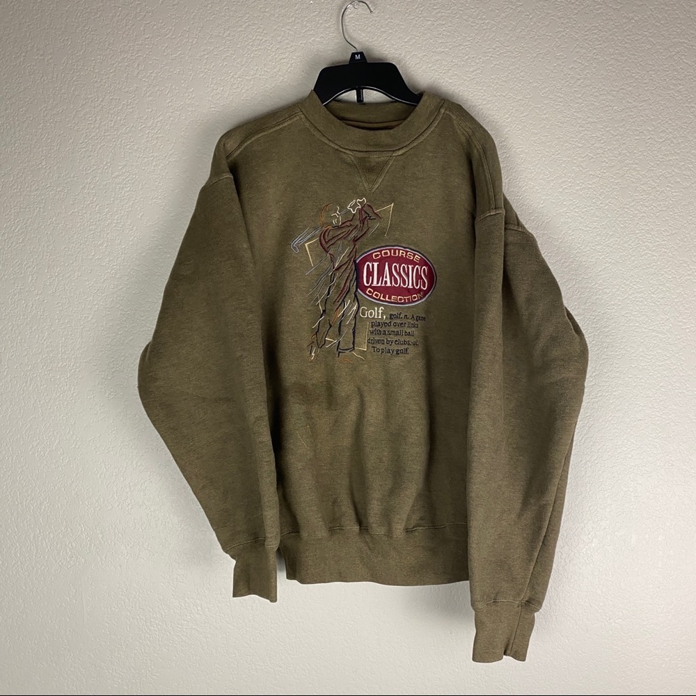 Midwest Embroidery Sweatshirt Golf Vintage Medium - Picture 1 of 8
